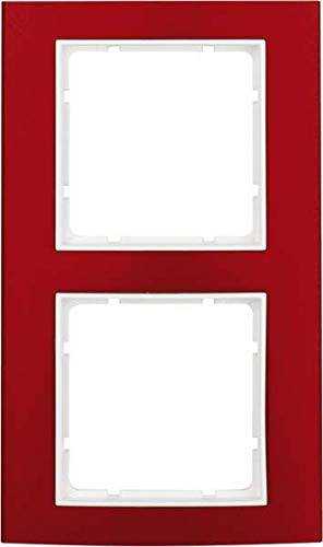 Berker 10123022 Rahmen 2fach B.3 Alu, rot/polarweiß Mesch Shop Berker 10123022 Rahmen 2fach B.3 Alu, rot/polarweiß Mesch Shop